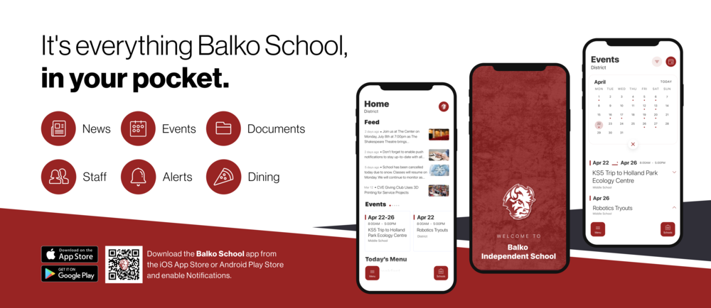 It's everything Balko School, in your pocket